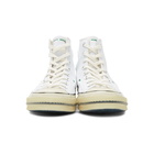 Converse White and Green Chuck 70 High-Top Sneakers