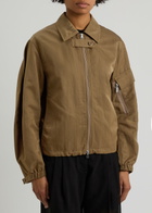Helmut Lang MA1 Nylon Bomber Jacket Brown