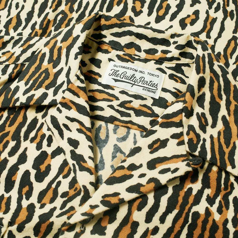 Wacko Maria Leopard Flannel Open Collar Shirt Wacko Maria