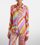 Pucci Iride satin jersey shirt