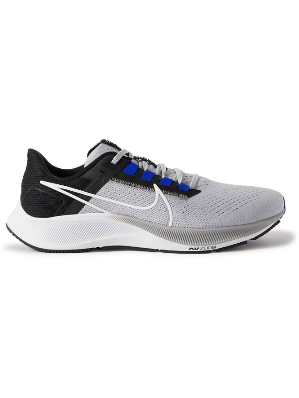 Photo: Nike Running - Air Zoom Pegasus 38 Rubber-Trimmed Mesh Running Sneakers - Gray