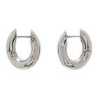 Balenciaga Silver Loop Earrings