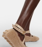 Tod's Bubble shearling ballet flats