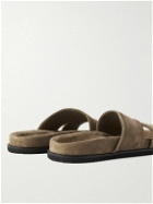 Mr P. - David Regenerated Suede by evolo® Sandals - Brown