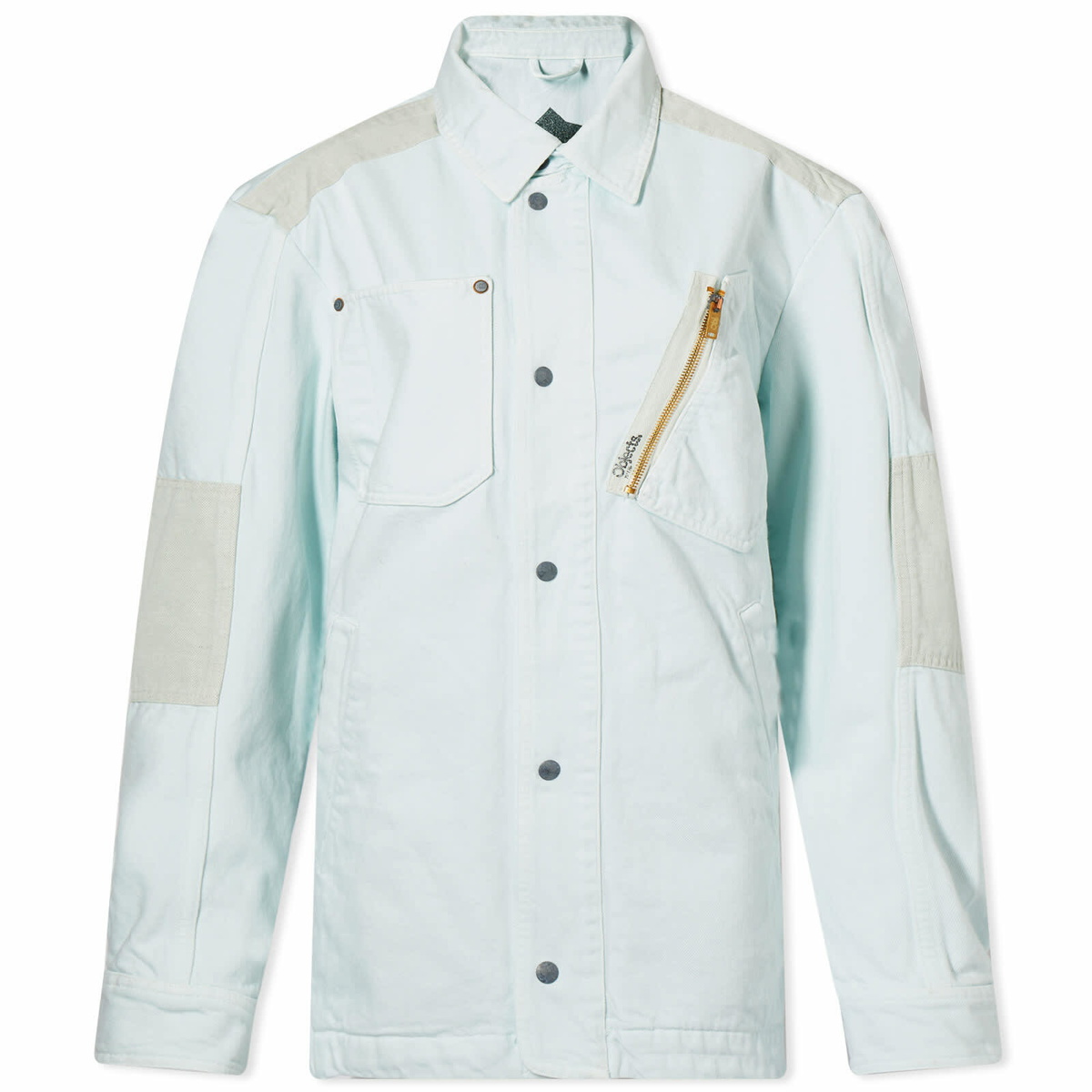 Objects IV Life Women's Denim Overshirt in Ice Blue