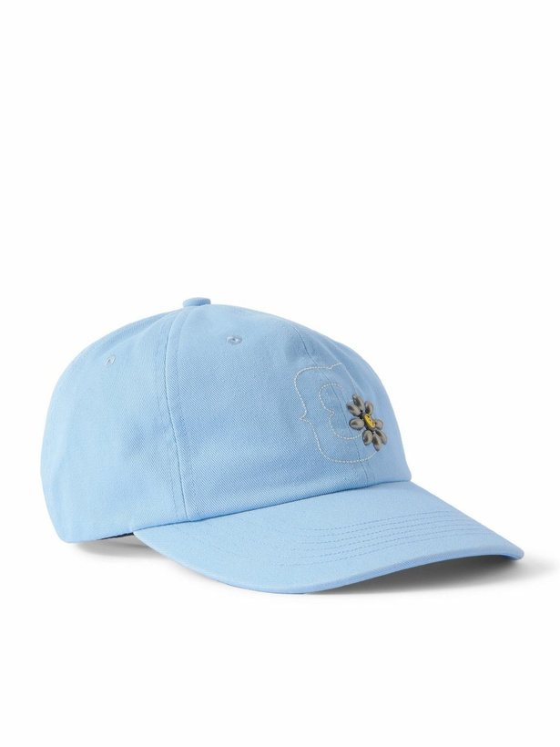 Photo: Cherry Los Angeles - Logo-Embroidered Embellished Cotton-Twill Baseball Cap