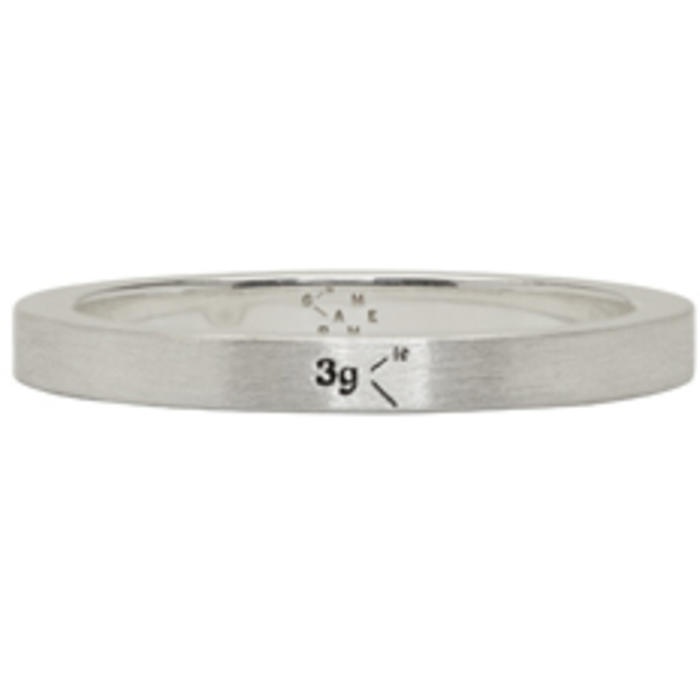 Photo: Le Gramme Silver Brushed Le 3 Grammes Ring