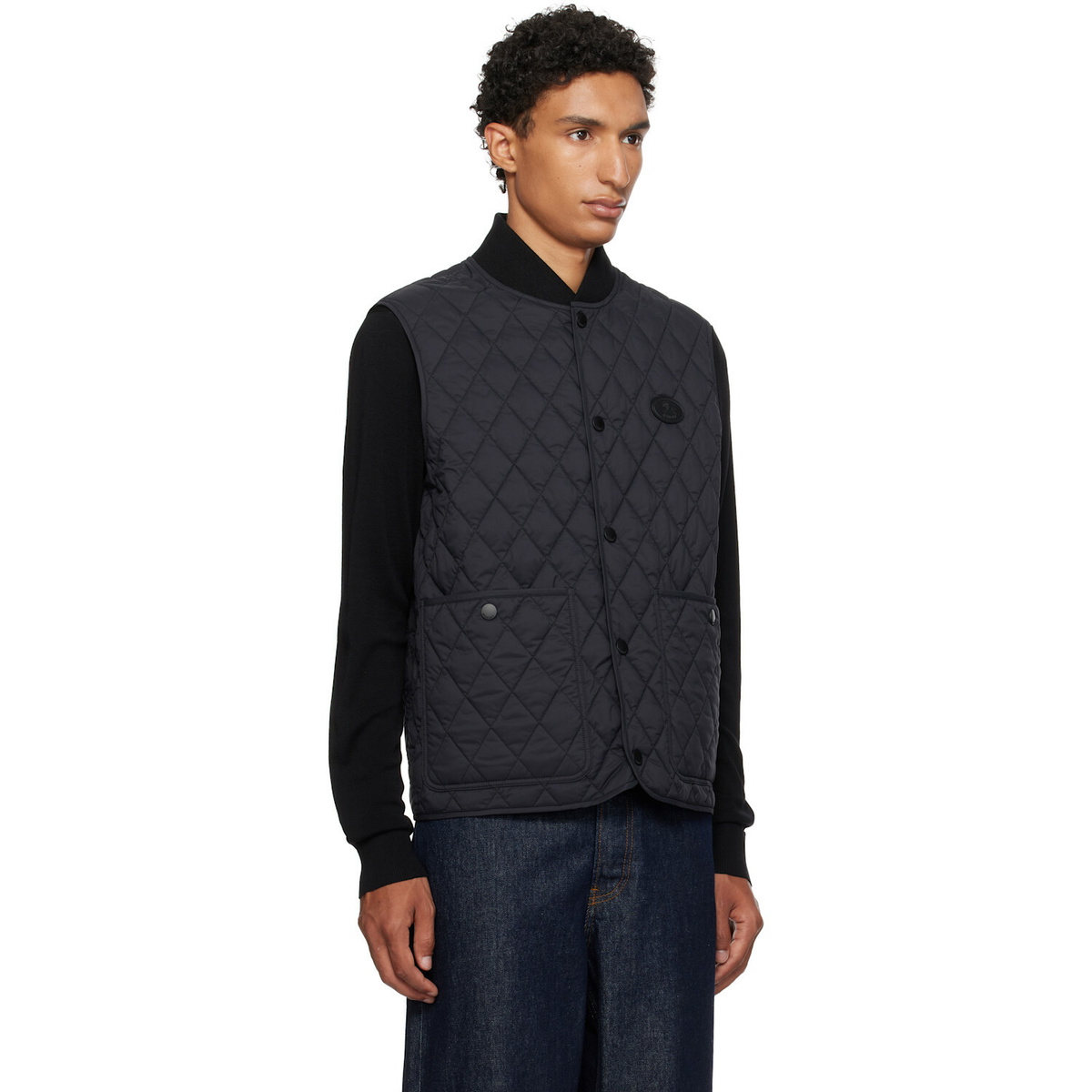 Burberry Black Quilted Nylon Vest