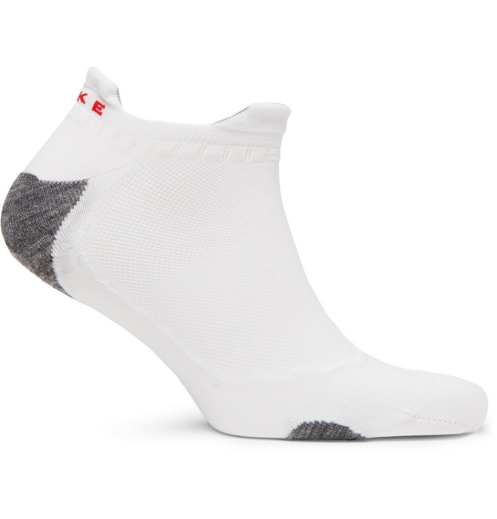 Photo: FALKE Ergonomic Sport System - RU5 Stretch-Knit No-Show Socks - White