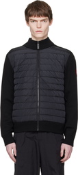 Canada Goose Black HyBridge Knit Down Jacket