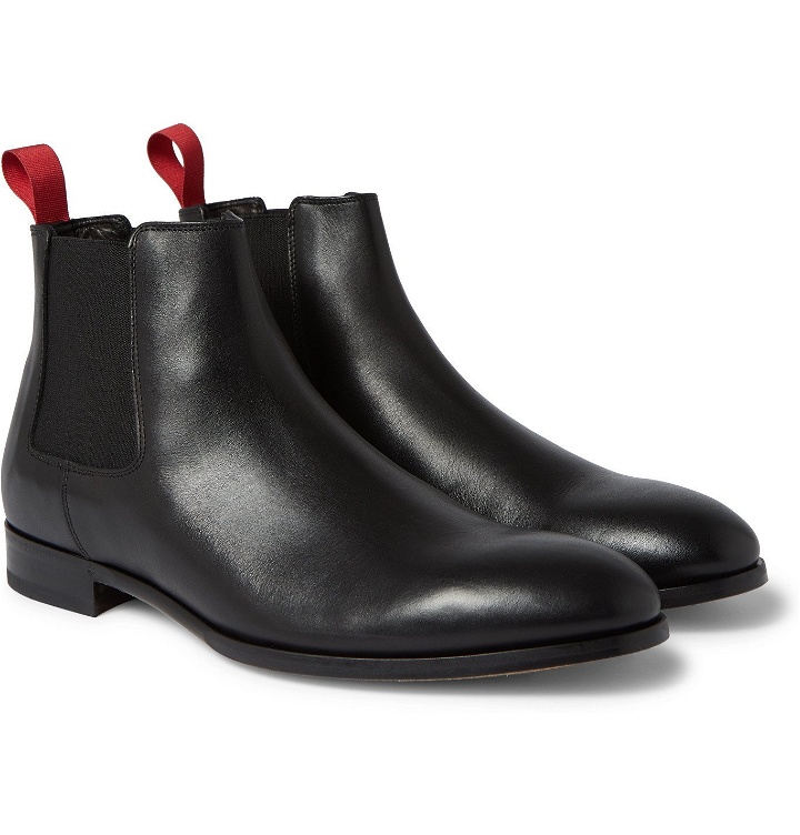 Photo: Paul Smith - Crown Leather Chelsea Boots - Black