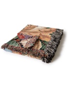 Endless Joy - Limited Edition Fringed Organic Cotton-Jacquard Blanket