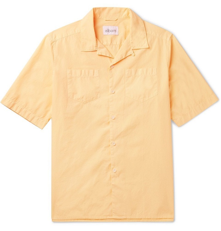 Photo: Albam - Harlow Camp-Collar Cotton Shirt - Men - Yellow