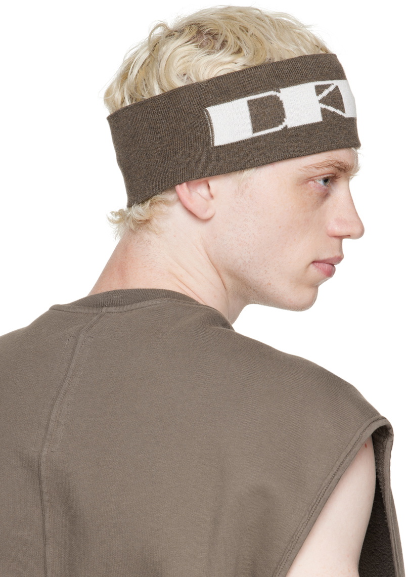 【RICK OWENS DRKSHDW】HRDR HEADBAND Rick Owens DRKSHDW Black 'HRDR' Headband Rick Owens Drkshdw