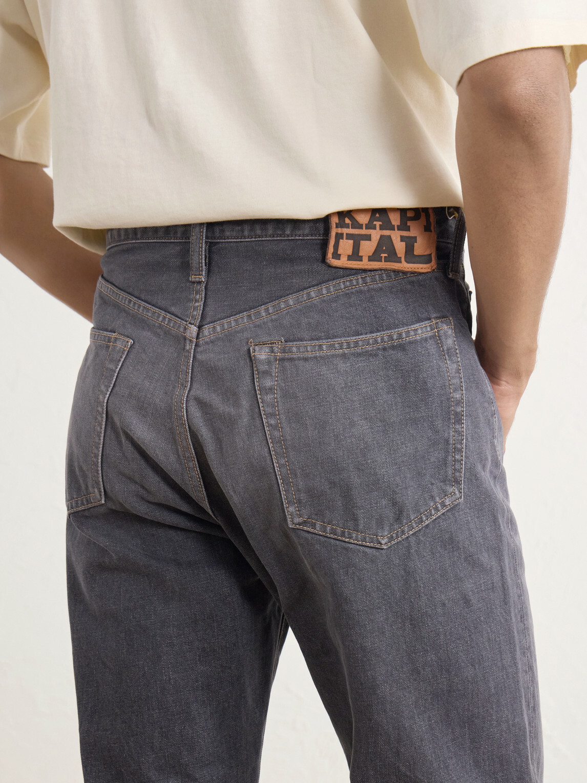 KAPITAL - Straight-Leg Jeans - Black