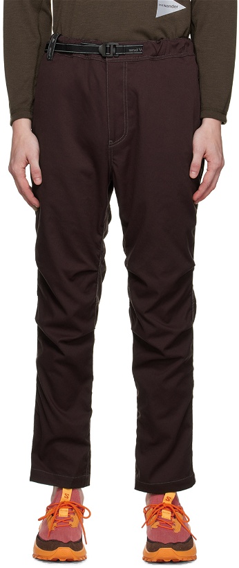 Photo: and wander Burgundy Climbing Trousers