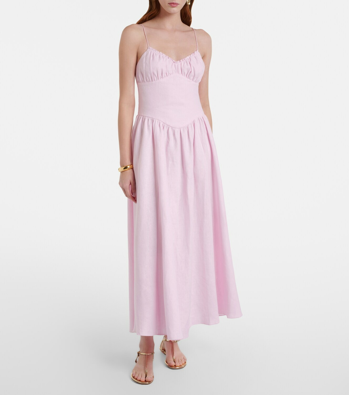 Faithfull Vares linen midi dress