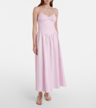 Faithfull Vares linen midi dress