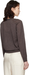 Loulou de Saison Brown Julio LDS Fluid Cashmere Sweater