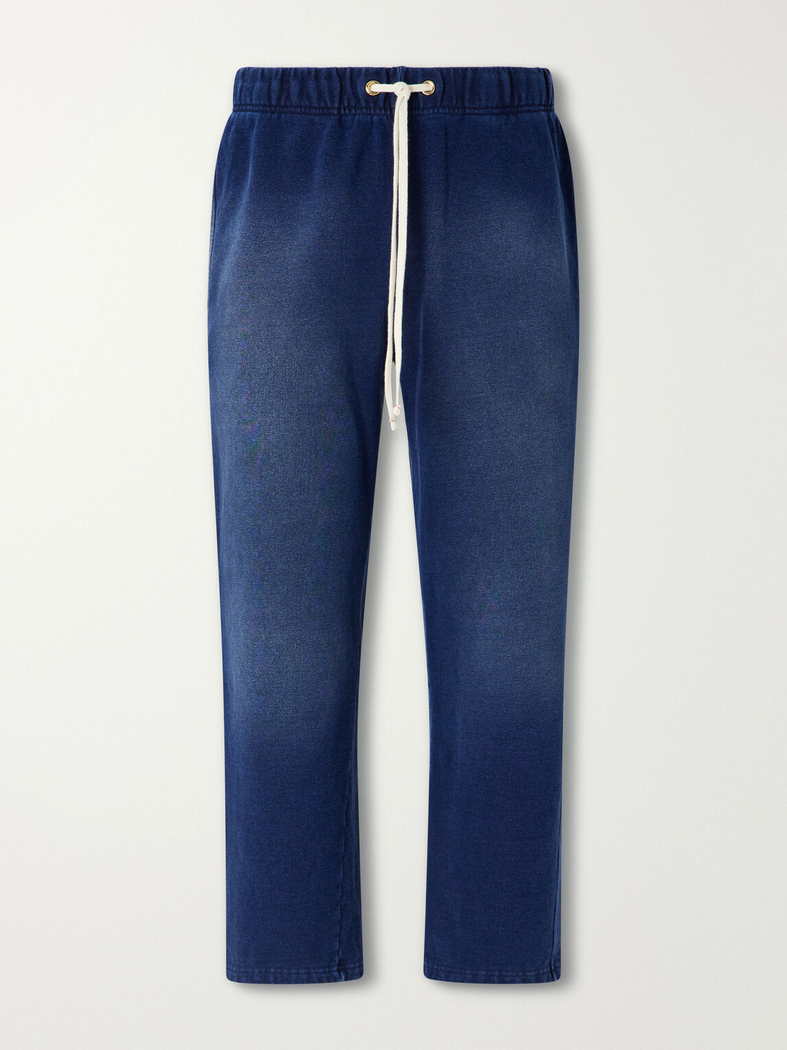 Les Tien - Straight-Leg Cotton-Fleece Sweatpants - Blue