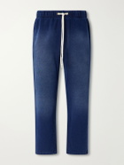 Les Tien - Straight-Leg Cotton-Fleece Sweatpants - Blue