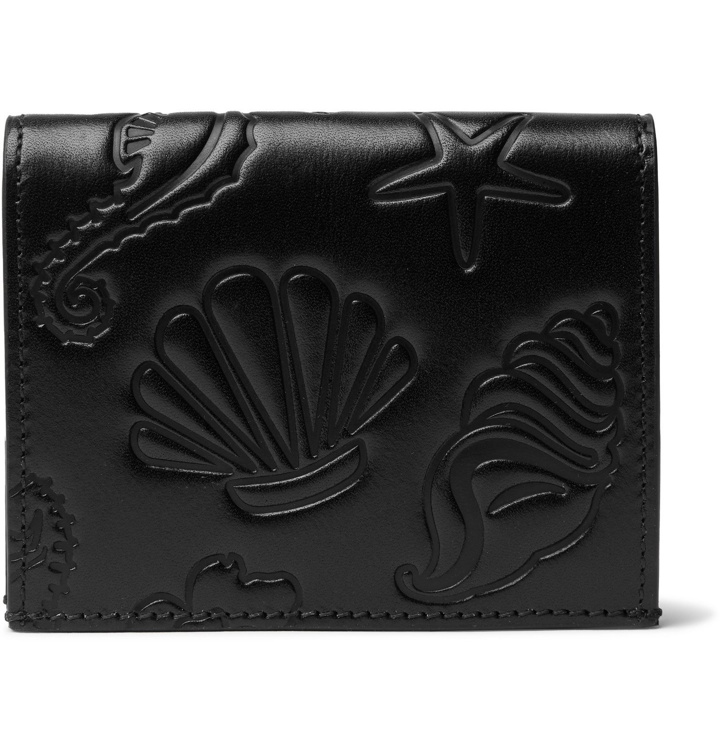 Photo: Thom Browne - Embossed Leather Cardholder - Black