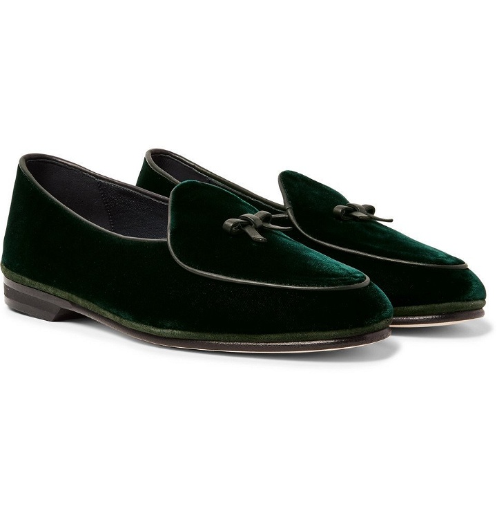 Photo: Rubinacci - Marphy Velvet Loafers - Men - Dark green