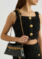Balmain 1945 Logo-monogrammed Leather Clutch - Black - One Size