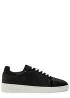 Jude Llow Phlipe Panelled Suede and Corduroy Sneakers Black