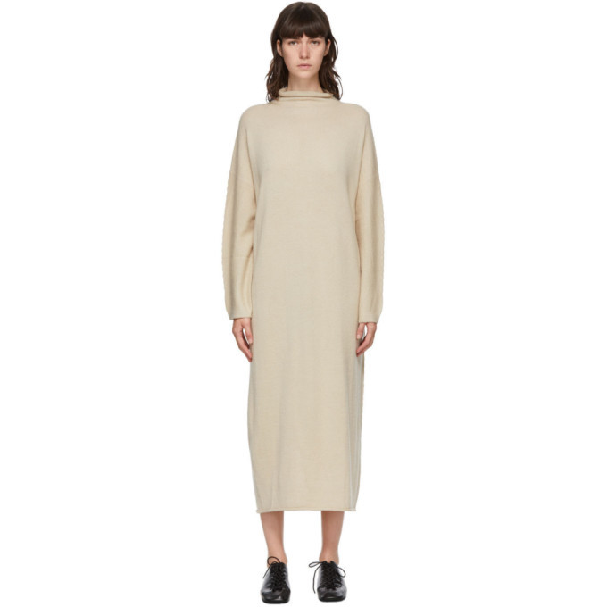 Lauren Manoogian Beige Oversize Rollneck Dress Lauren Manoogian