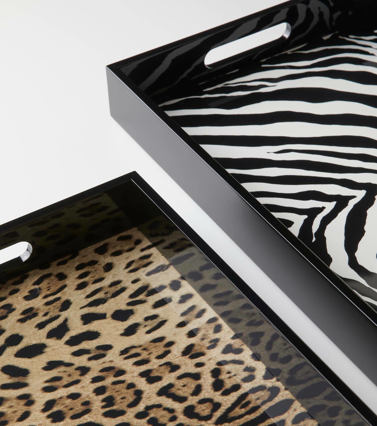 Dolce&Gabbana Casa Leopardo wooden tray