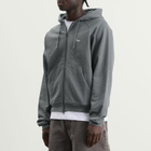 Dime Men's Classic Small Logo Zip Hoodie in Granite