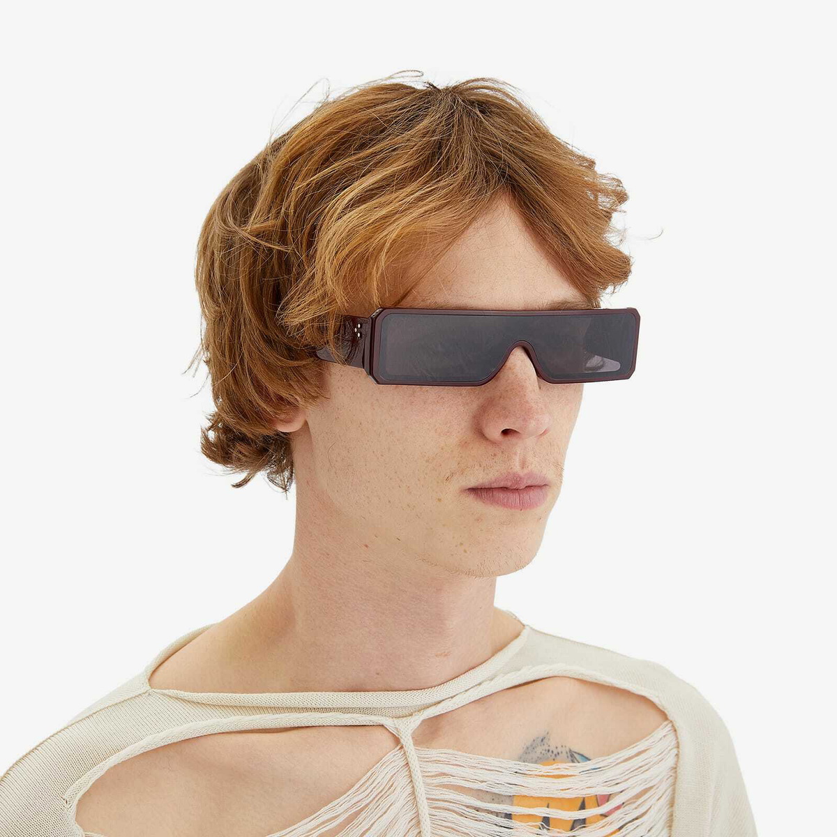 Rick Owens Men's Geth Sunglasses in Black Rick Owens
