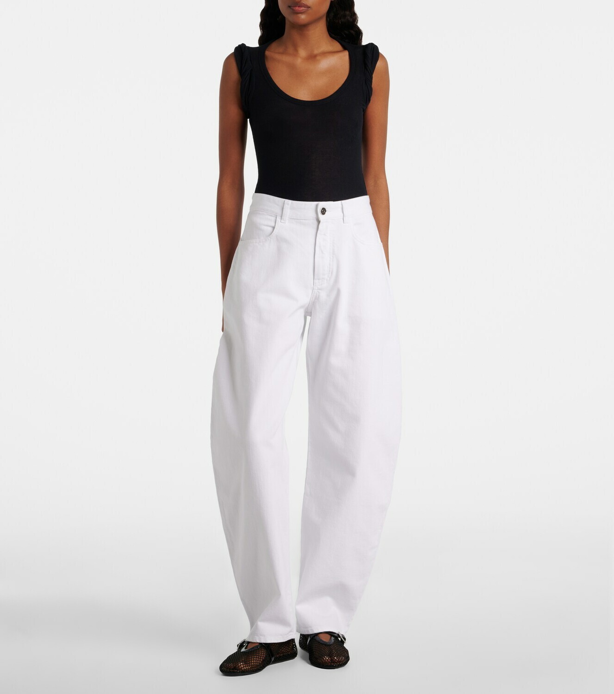 Alaïa Ribbed-knit bodysuit