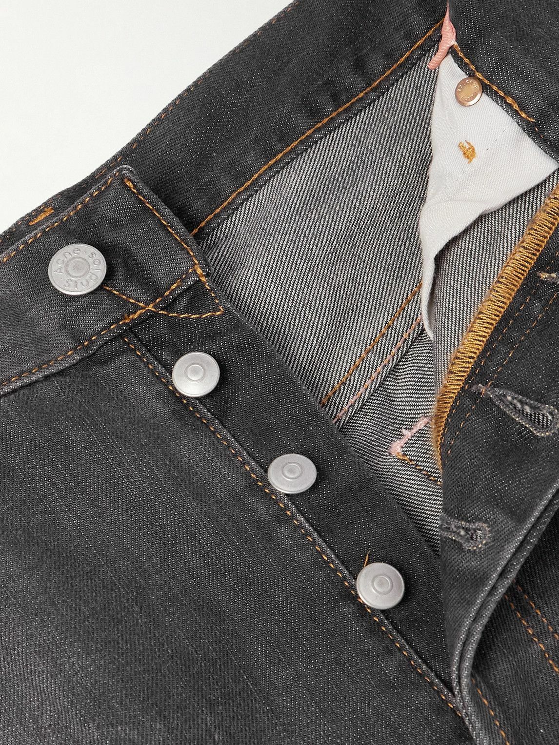 パンツ Acne Studios Archive Gray Straight Jeans ACNE STUDIOS Mece High-Rise Straight-Leg Jeans | endource