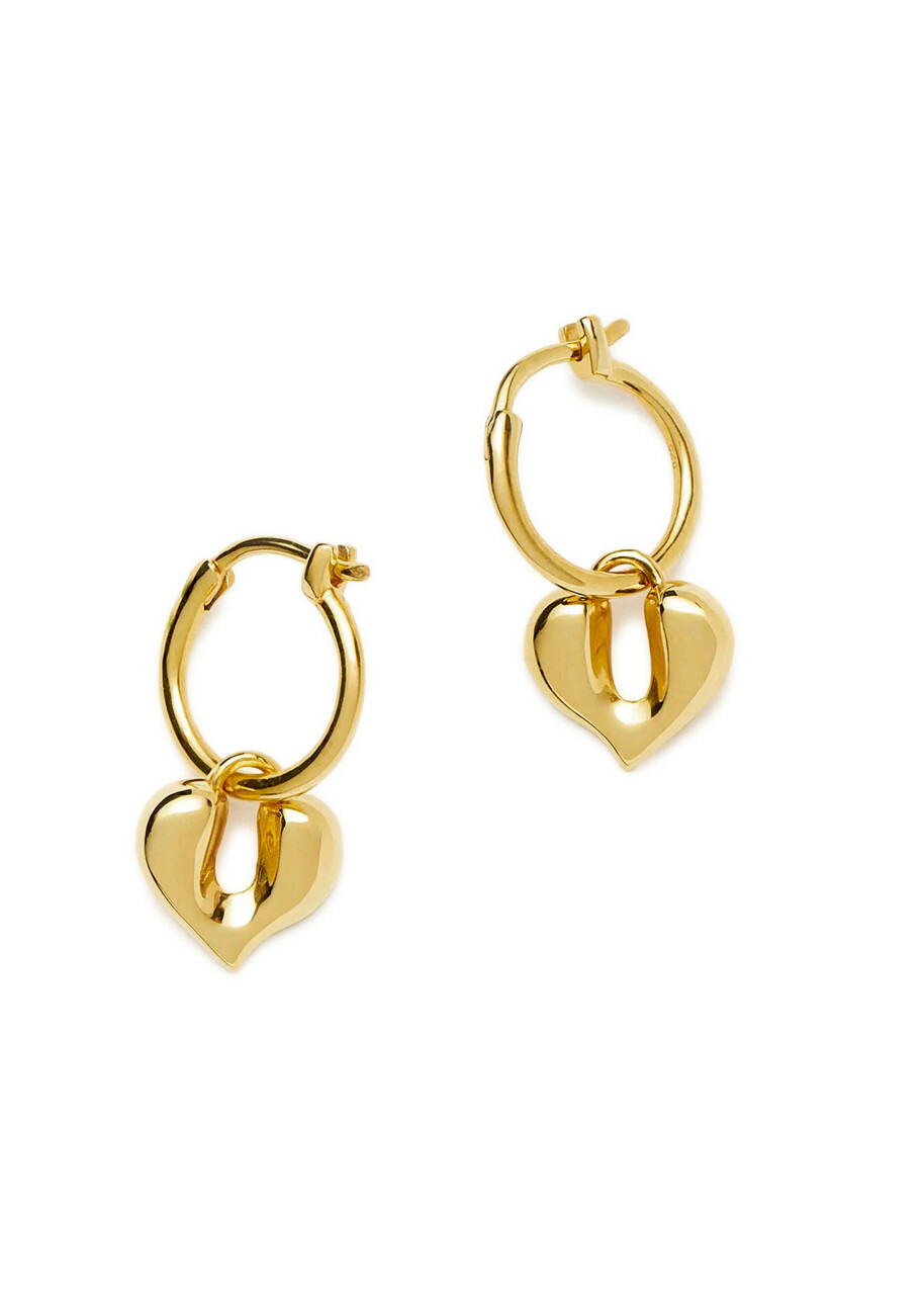 Missoma Molten Heart 18k Gold Vermeil Hoop Earrings - One Size