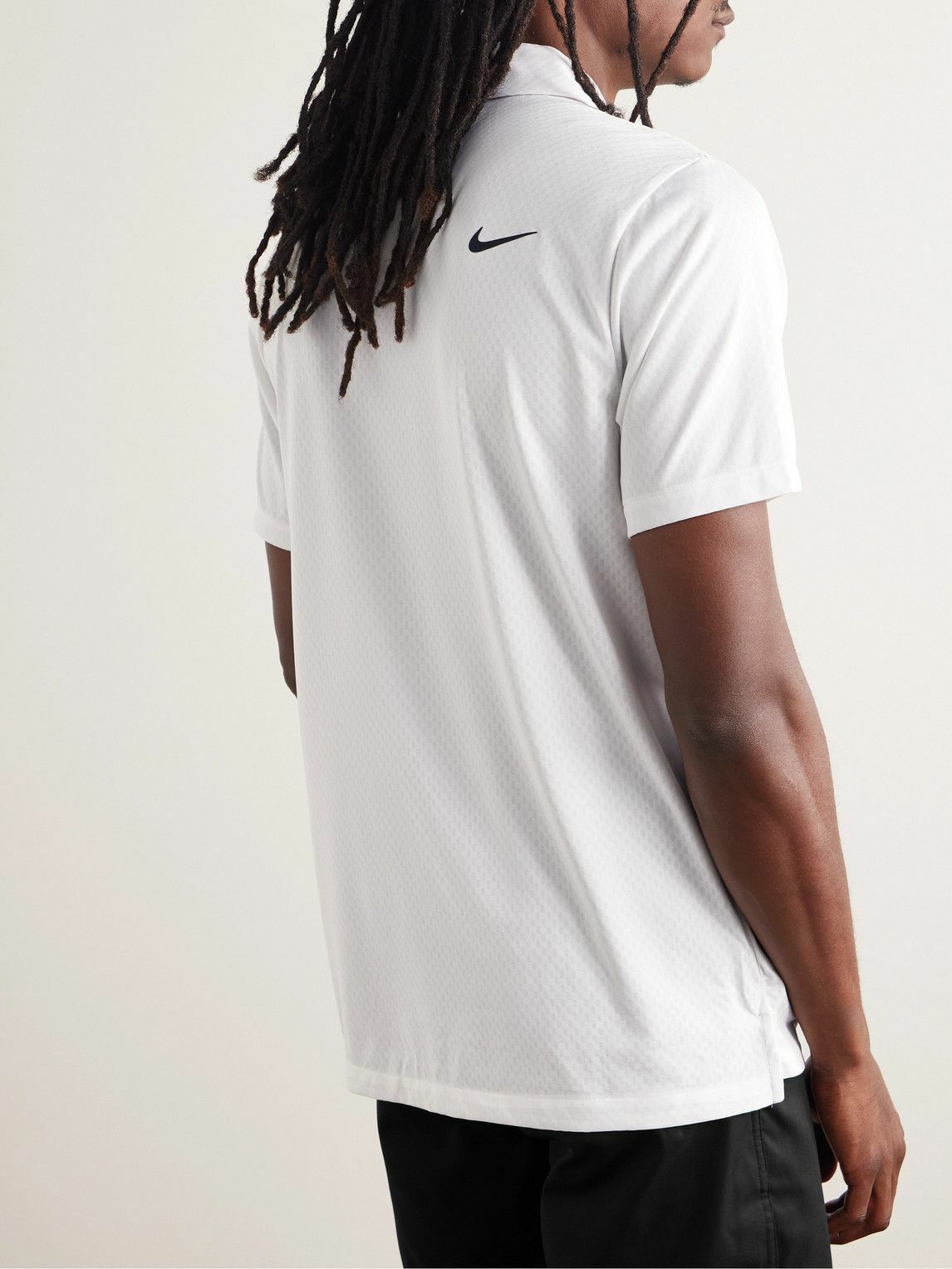 Nike Golf - Tour Dri-FIT Jacquard Golf Polo Shirt - White