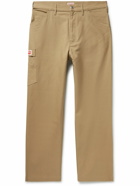 KENZO - Carpenter Straight-Leg Cotton-Blend Canvas Trousers - Brown