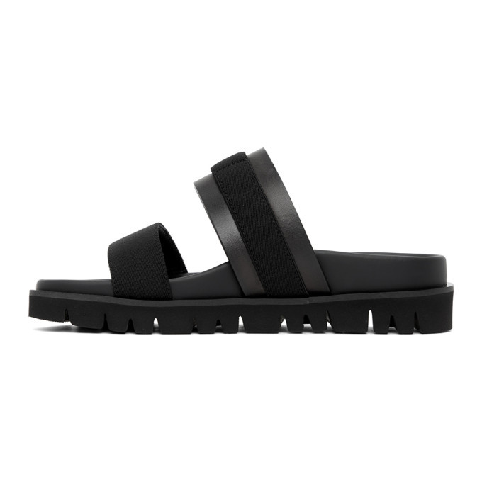 Valentino Black Valentino Garavani VLTN Slides