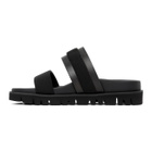 Valentino Black Valentino Garavani VLTN Slides