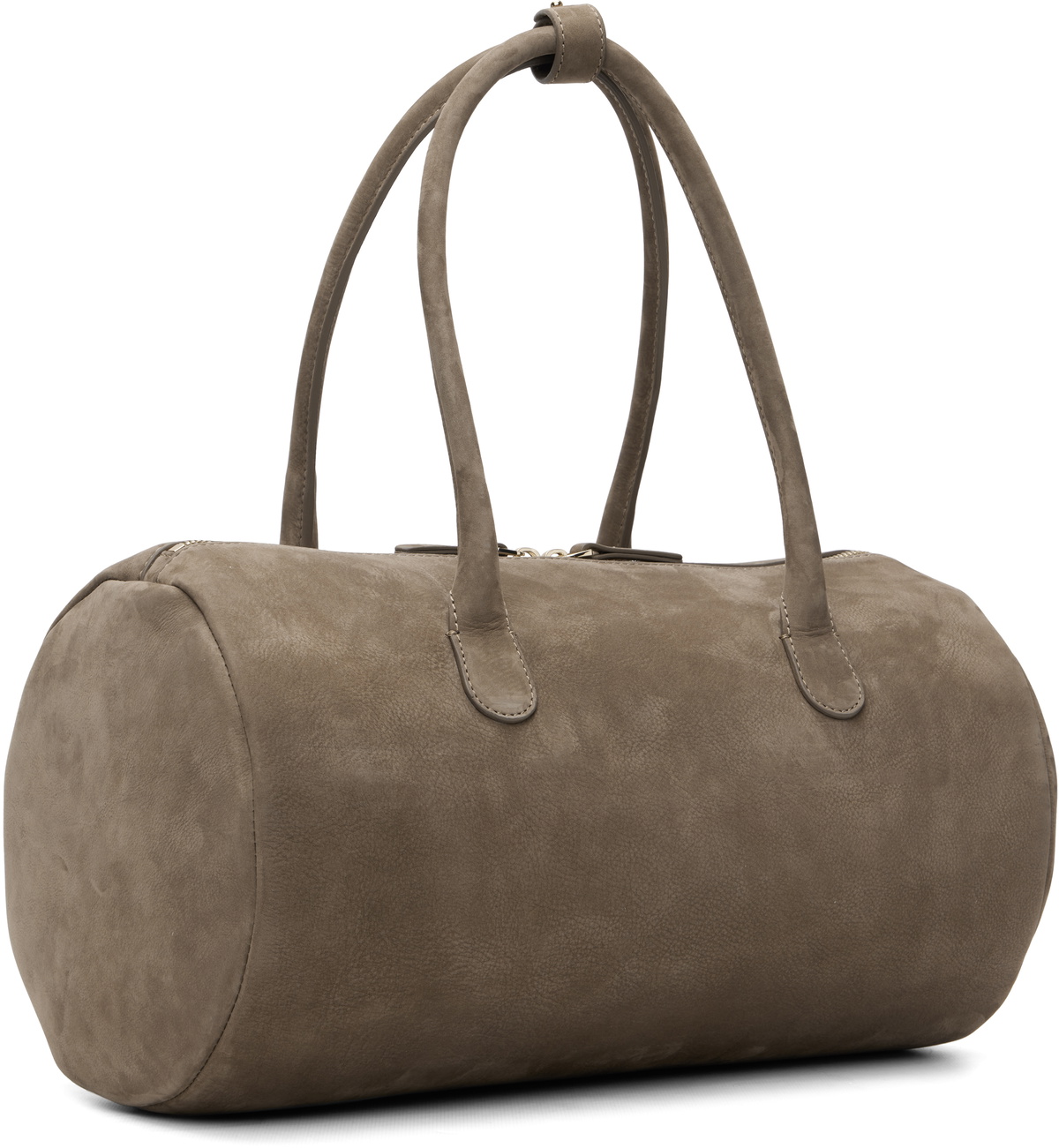 Loulou de Saison Taupe CLAUS Cylindric Leather Bag