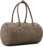 Loulou de Saison Taupe CLAUS Cylindric Leather Bag