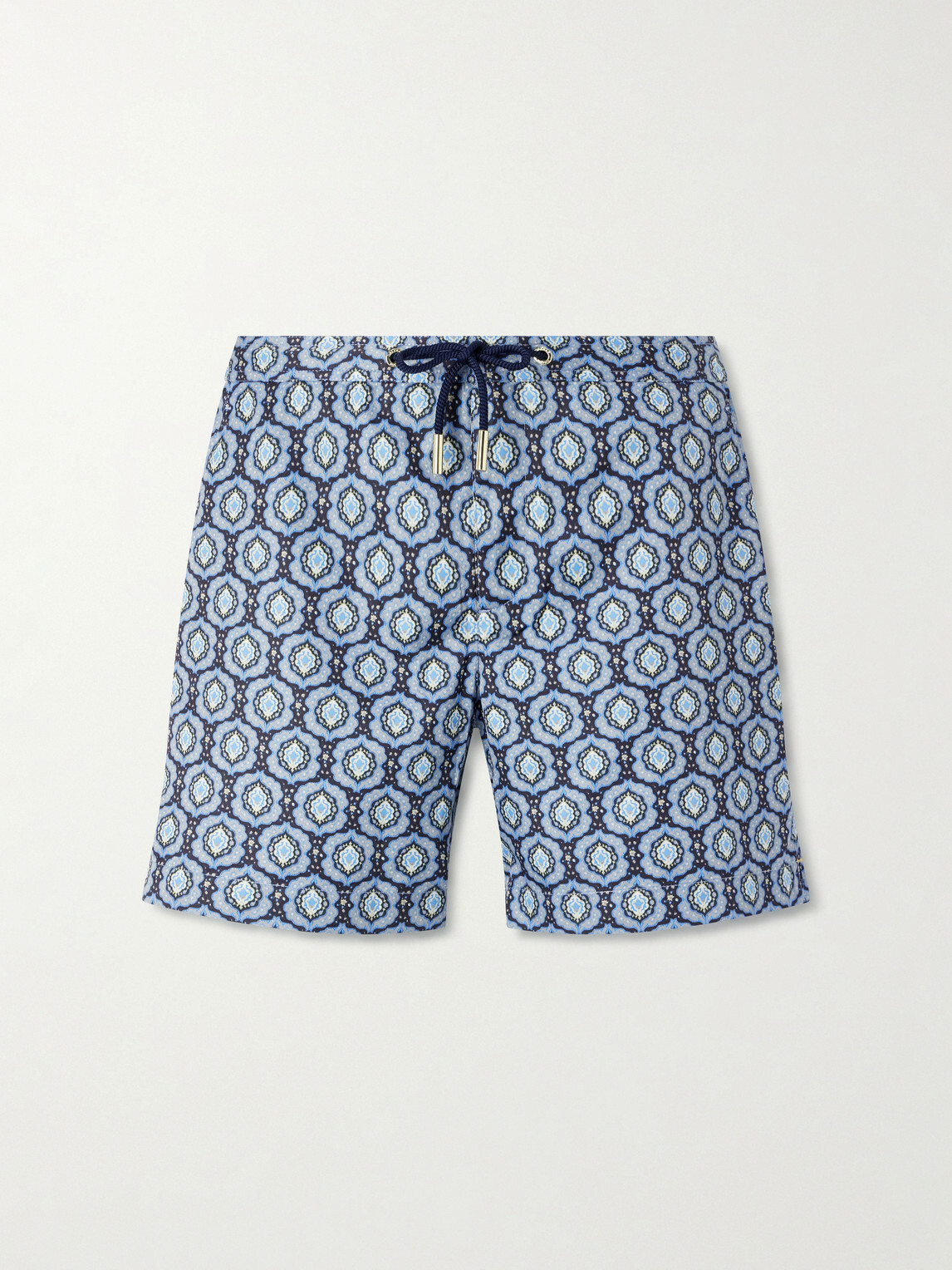 Orlebar Brown - Bulldog Passetto Straight-Leg Mid-Length Printed Swim Shorts - Blue