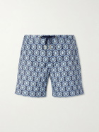 Orlebar Brown - Bulldog Passetto Straight-Leg Mid-Length Printed Swim Shorts - Blue