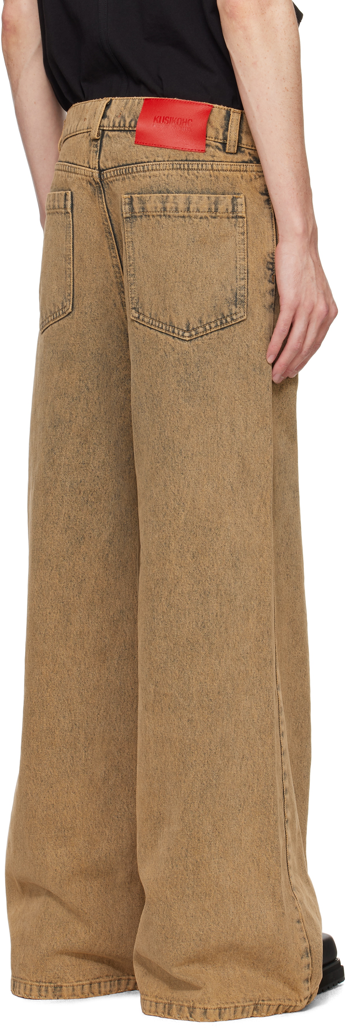 KUSIKOHC Brown Oversized Jeans