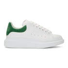 Alexander McQueen White and Green Oversized Sneakers