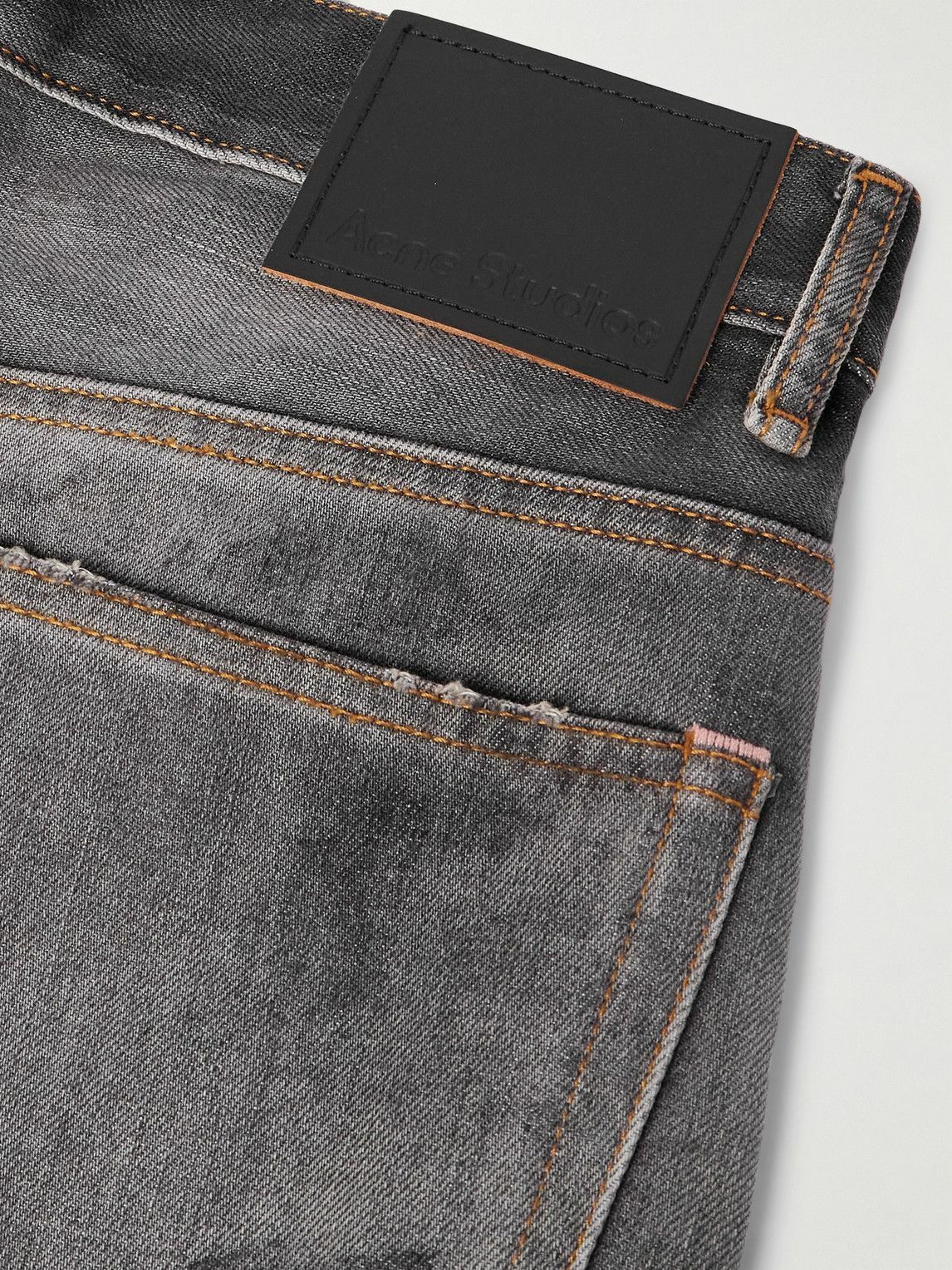 パンツ Acne Studios Archive Gray Straight Jeans ACNE STUDIOS Gray Denim Jeans Frayed Ankle Distressed Sz 27