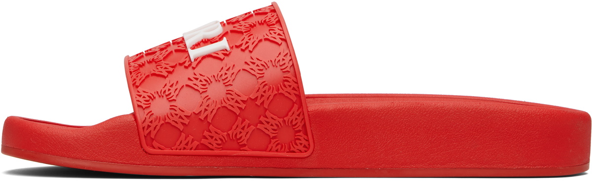 AMIRI Red MA Quad Pool Slides
