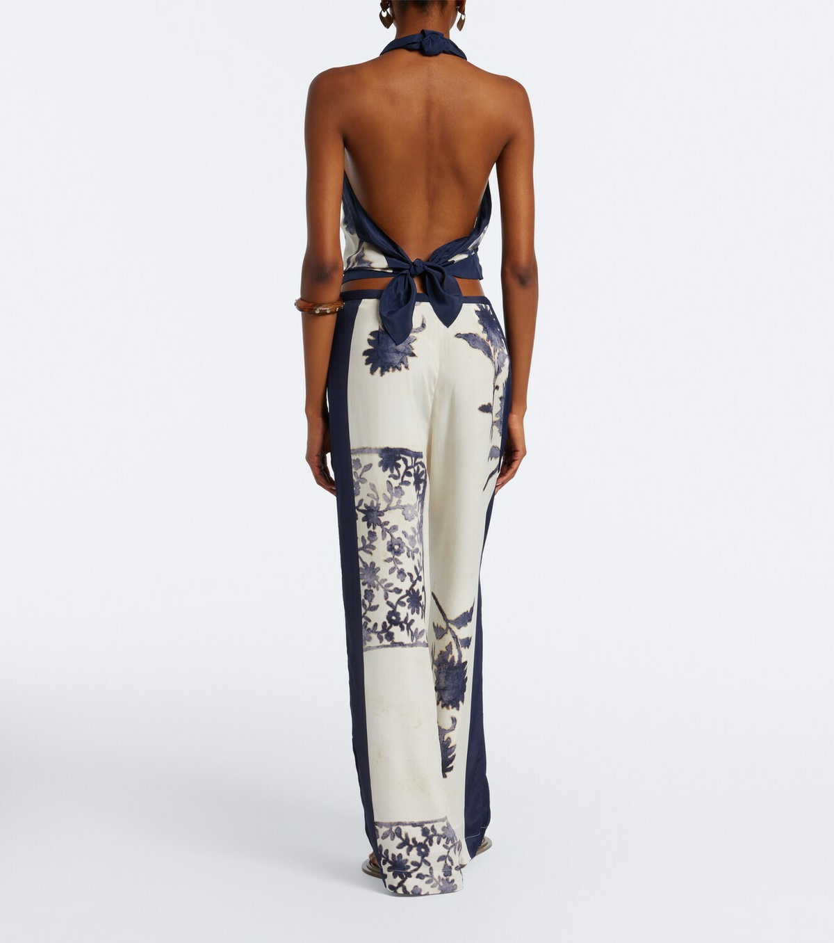 SIR Phillipa floral wide-leg pants