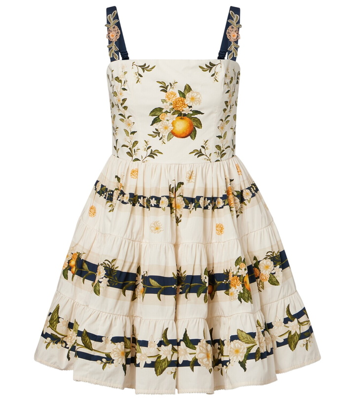 Photo: Agua by Agua Bendita Lima floral cotton minidress